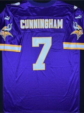 Minnesota Vikings Randall Cunningham Puma Football Jersey Size: Large